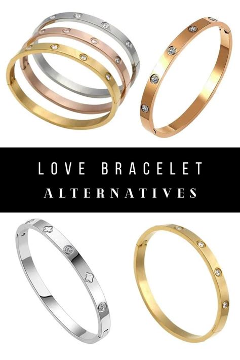 cartier bracelet look alike|alternatives to cartier love bracelet.